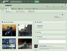 Tablet Screenshot of jongamer.deviantart.com