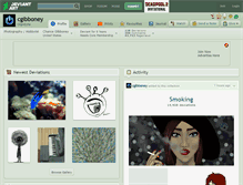 Tablet Screenshot of cgibboney.deviantart.com