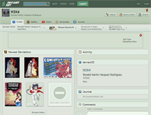 Tablet Screenshot of h3x4.deviantart.com