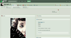 Desktop Screenshot of darklight-13.deviantart.com