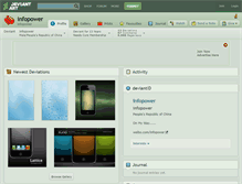 Tablet Screenshot of infopower.deviantart.com