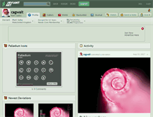 Tablet Screenshot of cagwait.deviantart.com