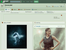 Tablet Screenshot of horseryder.deviantart.com