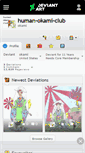 Mobile Screenshot of human-okami-club.deviantart.com