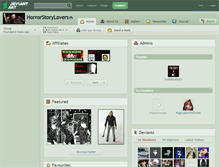 Tablet Screenshot of horrorstorylovers.deviantart.com
