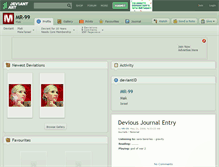 Tablet Screenshot of mr-99.deviantart.com