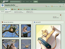 Tablet Screenshot of leopatra-lionfur.deviantart.com