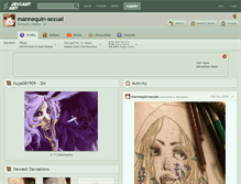 Tablet Screenshot of mannequin-sexual.deviantart.com
