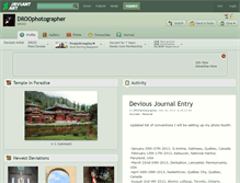 Tablet Screenshot of droophotographer.deviantart.com