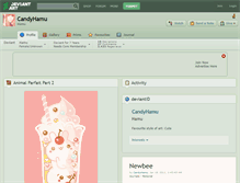 Tablet Screenshot of candyhamu.deviantart.com