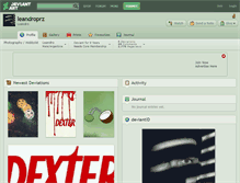 Tablet Screenshot of leandroprz.deviantart.com