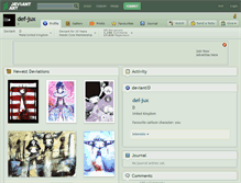 Tablet Screenshot of def-jux.deviantart.com