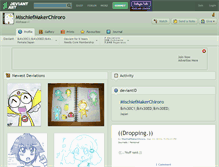 Tablet Screenshot of mischiefmakerchiroro.deviantart.com