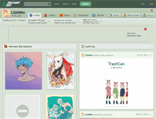 Tablet Screenshot of lizzieko.deviantart.com