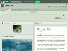 Tablet Screenshot of cyber-twon.deviantart.com