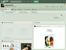 Tablet Screenshot of ladyluck523.deviantart.com