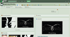 Desktop Screenshot of death-note-directory.deviantart.com