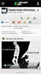 Mobile Screenshot of death-note-directory.deviantart.com
