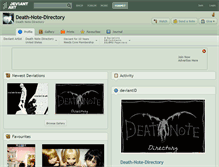 Tablet Screenshot of death-note-directory.deviantart.com