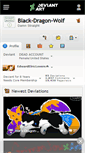 Mobile Screenshot of black-dragon-wolf.deviantart.com