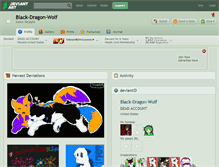 Tablet Screenshot of black-dragon-wolf.deviantart.com