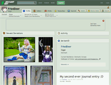 Tablet Screenshot of frieddeer.deviantart.com