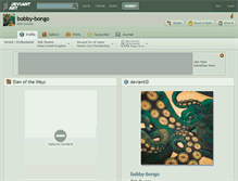Tablet Screenshot of bobby-bongo.deviantart.com