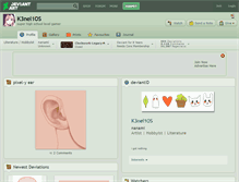 Tablet Screenshot of k3nel1os.deviantart.com