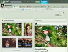 Tablet Screenshot of anna-line.deviantart.com