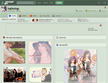 Tablet Screenshot of isadesings.deviantart.com