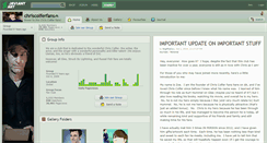 Desktop Screenshot of chriscolferfans.deviantart.com
