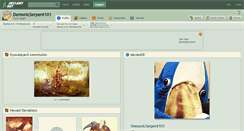Desktop Screenshot of demonicserpent101.deviantart.com