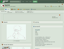 Tablet Screenshot of izzy244.deviantart.com