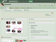 Tablet Screenshot of kissncontrol.deviantart.com