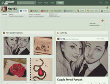 Tablet Screenshot of hay182.deviantart.com