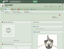 Tablet Screenshot of catcockfight.deviantart.com