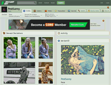 Tablet Screenshot of pestsunny.deviantart.com