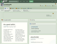 Tablet Screenshot of errantmystic.deviantart.com