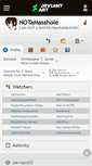 Mobile Screenshot of notamasshole.deviantart.com