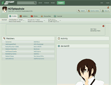 Tablet Screenshot of notamasshole.deviantart.com