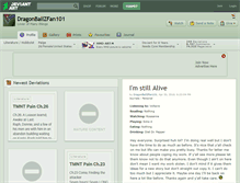 Tablet Screenshot of dragonballzfan101.deviantart.com