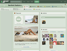 Tablet Screenshot of barefeet-stadium.deviantart.com