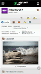 Mobile Screenshot of mikezors87.deviantart.com