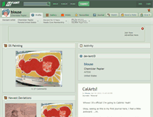 Tablet Screenshot of blouse.deviantart.com