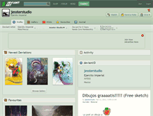 Tablet Screenshot of jessterstudio.deviantart.com