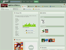 Tablet Screenshot of captive-critters.deviantart.com