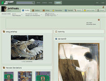 Tablet Screenshot of jerkfreaks.deviantart.com