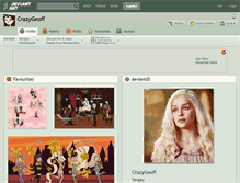 Tablet Screenshot of crazygeoff.deviantart.com