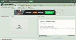Desktop Screenshot of featherdragoon.deviantart.com