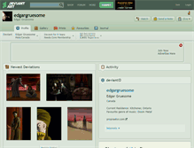 Tablet Screenshot of edgargruesome.deviantart.com